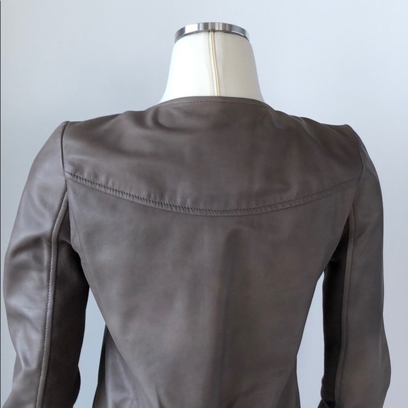 NWOT Trouve Leather Jacket Gray/Brown Size Small - Picture 10 of 14